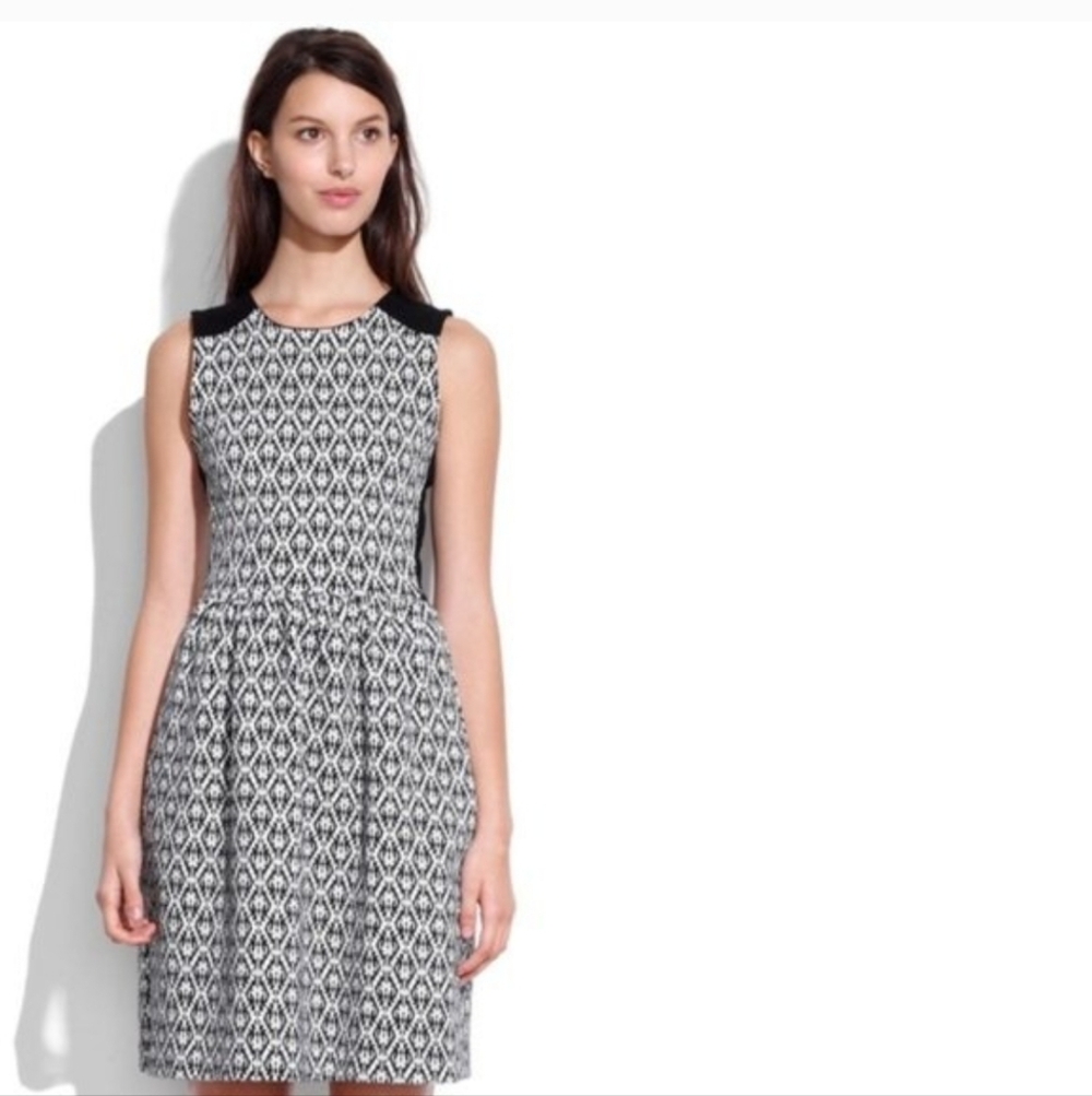 Madewell Jacquard A Line Dress, Size Medium